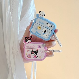 [Vỏ Airpods 1/2/3, Pro, Pro2] Vỏ airpods Kuromi & Pochacco leo cam siêu xynh RABBI