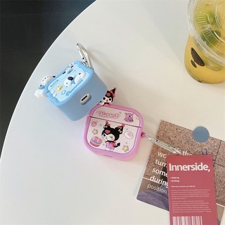[Vỏ Airpods 1/2/3, Pro, Pro2] Vỏ airpods Kuromi & Pochacco leo cam siêu xynh RABBI