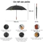 Ô dù che mưa nắng chống UV cao cấp tán siêu rộng 134cm G30 NASON UMBRELLA, tay cầm gỗ khắc tên theo yêu cầu