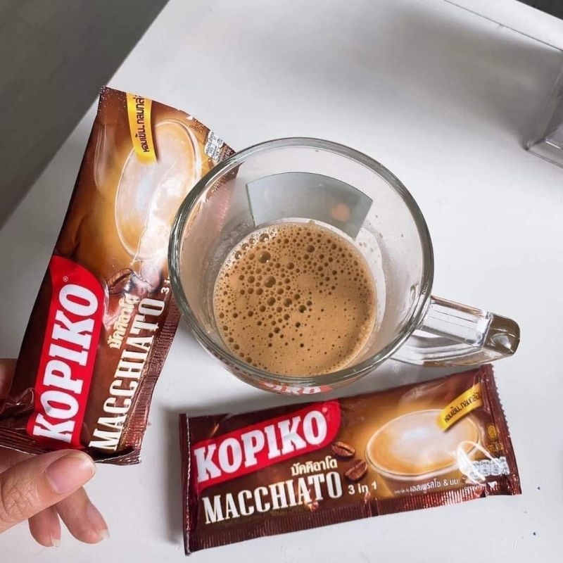 Cafe sữa hoà tan nội địa Thái Lan 3in1 KOPIKO MACCHIATO (túi 20 gói)