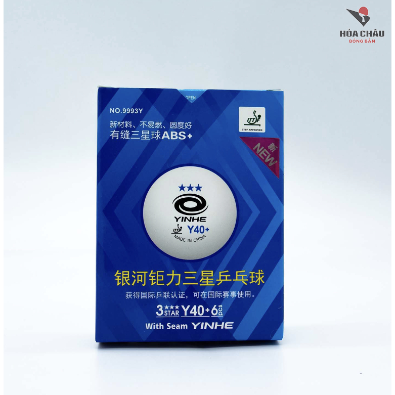 Hộp 6 quả YINHE Y40+ tiêu chuẩn ITTF