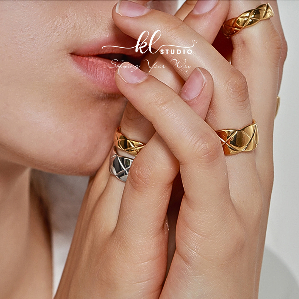 Moissanite Ring, adjustable by KL STUDIO