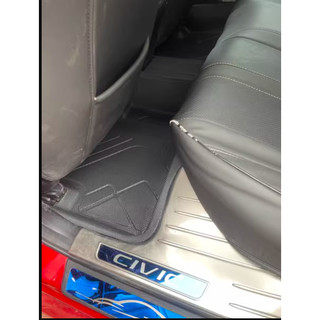 Lót Sàn 2 Lớp Honda Civic Chất Liệu Nhựa Cao Cấp , Hàng Loại Dày Nhập Nội Địa Trung