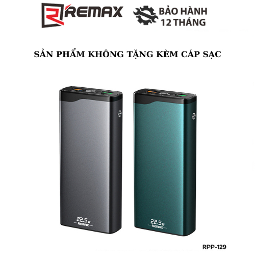 Pin Dự Phòng Sạc Nhanh Remax RPP-201 10000mAh / RPP-129 20000mAh QC PD ...