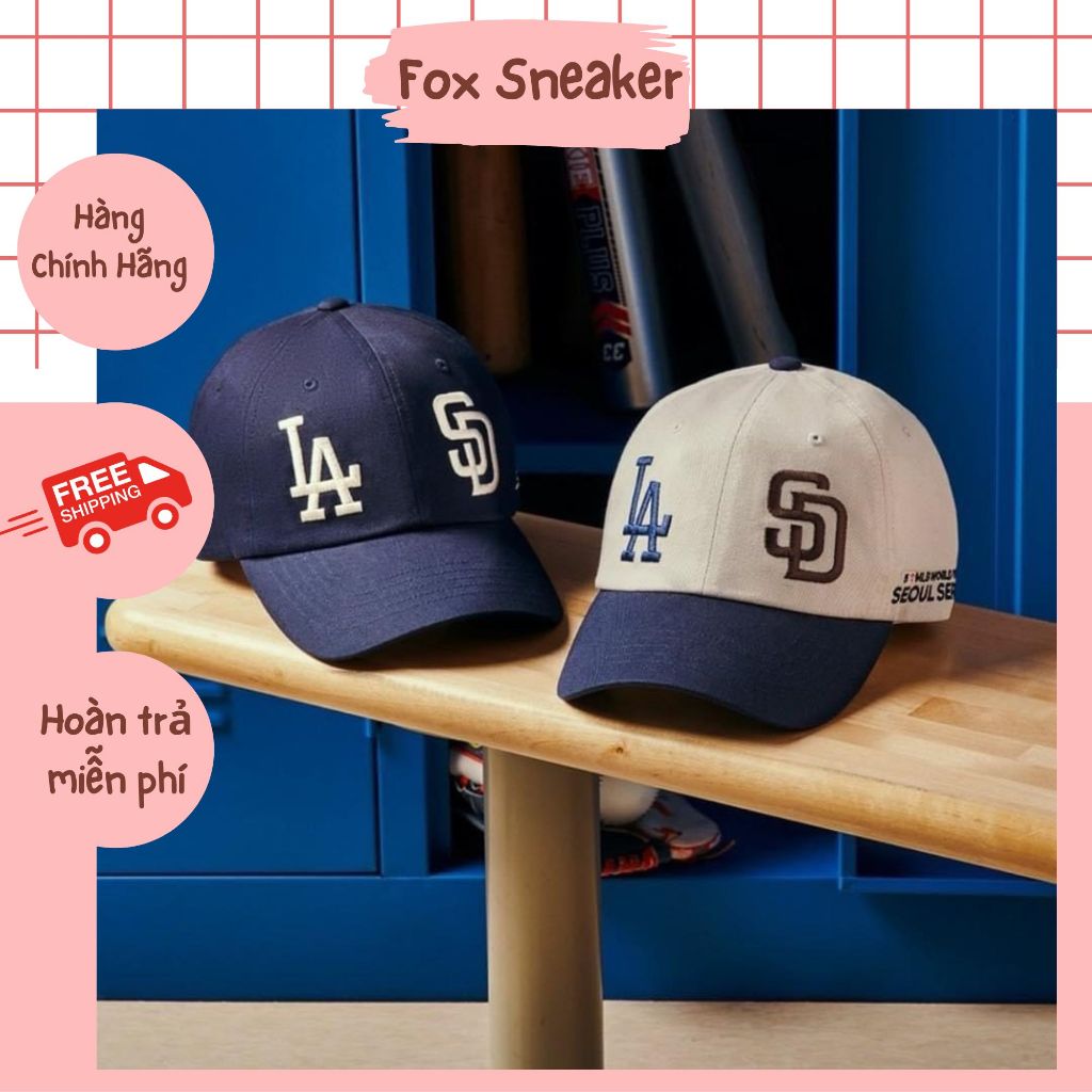 Nón MLB World Tour Seoul Series Chính Hãng | Fox Sneaker | Shopee Việt Nam