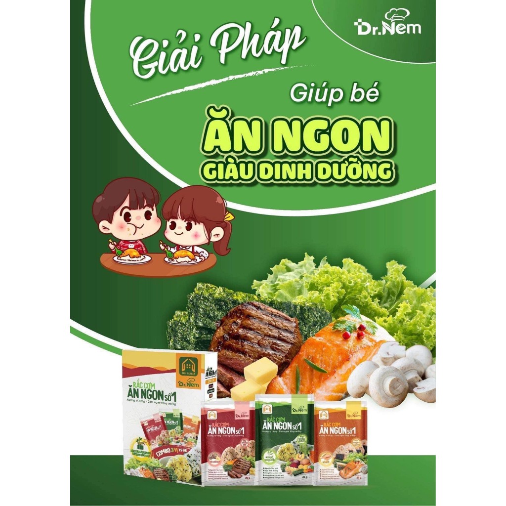 ( MUA 1 tặng 2 quà) Rắc Cơm Ăn Ngon Số 1 Thơm Ngon, Nhiều Dưỡng Chất 5 Vị Date mới Tặng kèm quà
