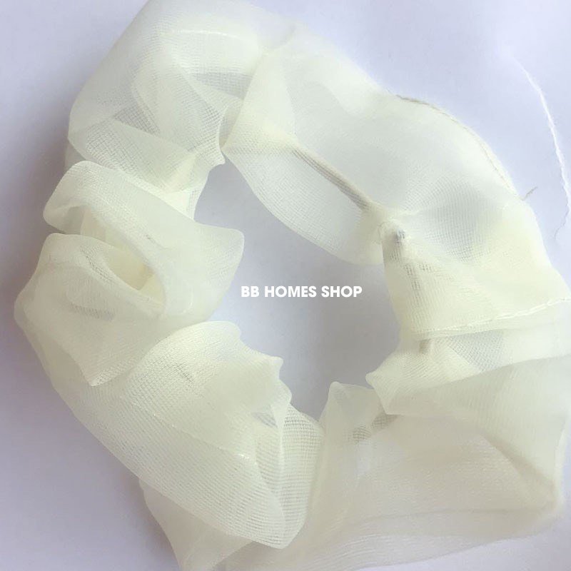 Dây buộc tóc - cột tóc vải scunchies voan tơ