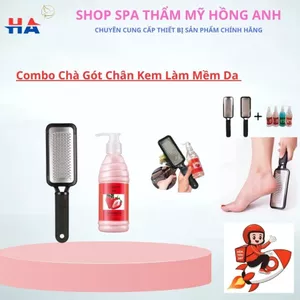 Combo Chà Gót Chân, Kem Làm Mềm Da, Dùng Cho Nali Móng- Spa Dưỡng Sinh.