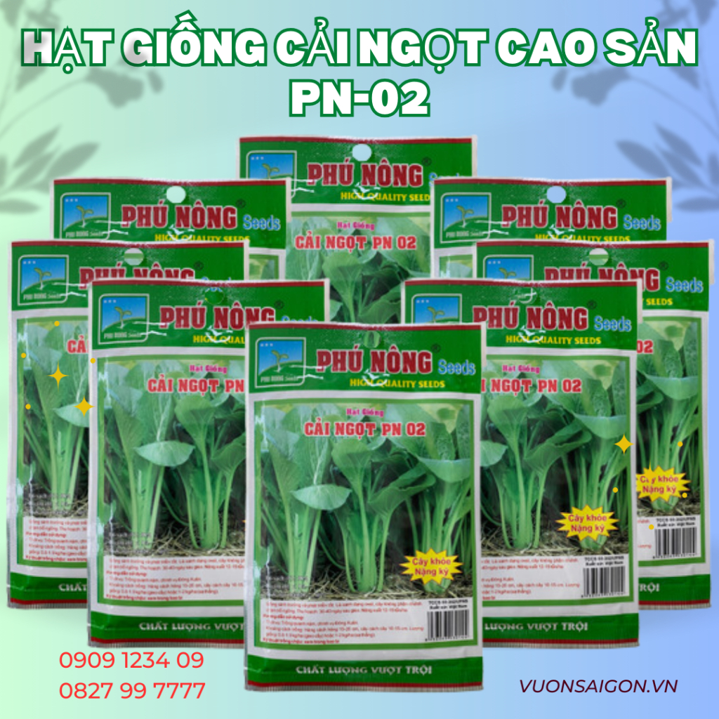 Hạt giống cải ngọt cao sản Phú Nông - Cây khỏe, nặng kí 5