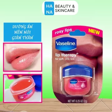 Son Sáp Dưỡng Ẩm Môi Vaseline 7g (Dưỡng mềm môi, Dài mi...) Ngăn Ngừa Thâm Môi - HANA