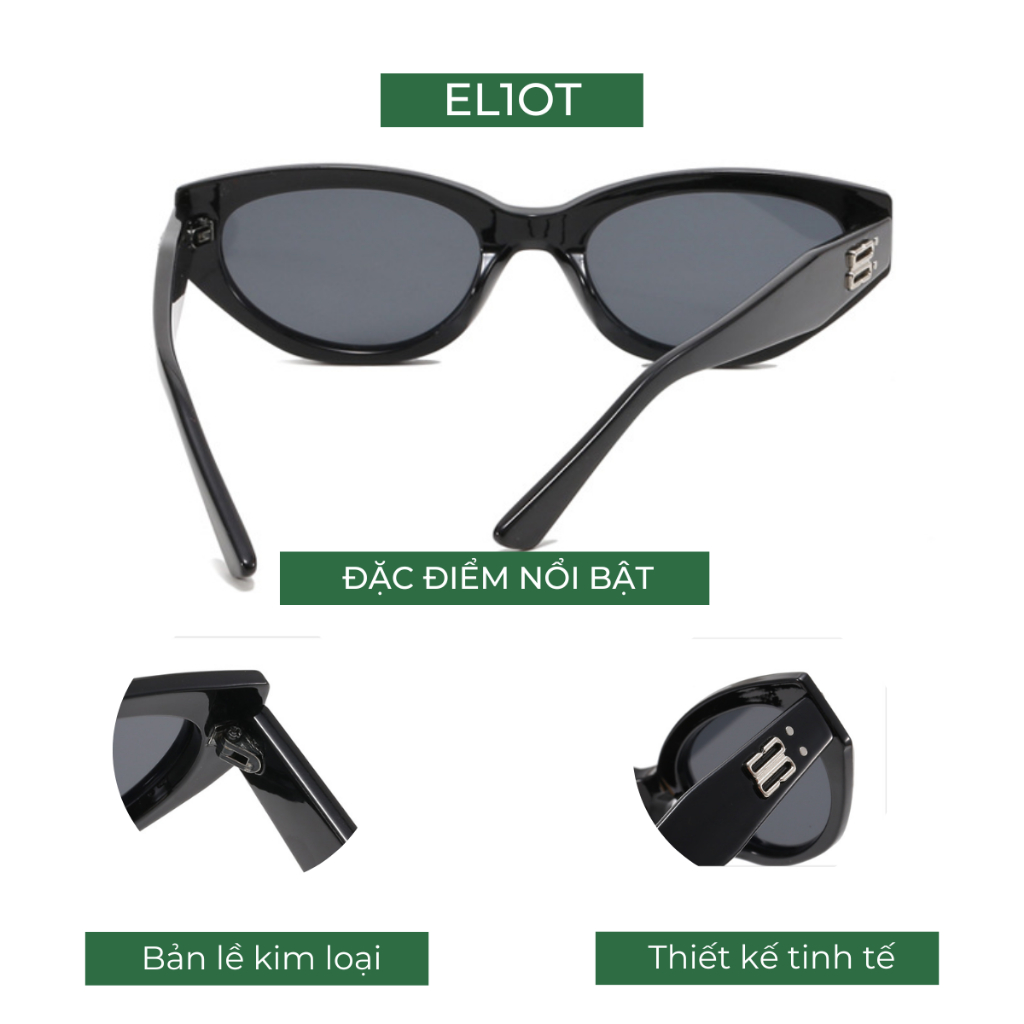 Kính râm mắt mèo ELIOT EYEWEAR kiểu dáng thời trang tròng kính chống tia UV400 phù hợp với cả nam và nữ 2031