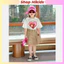 Set Bộ Cao Cấp SofiaCandy Cho Bé Gái Đi Học Áo Phông Co Giãn +Chân Váy Kaki Lót Quần Gấu Lotso Trái Tim Chơi Du Lịch