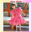 Váy Đầm Cao Cấp Sofia Candy Tơ Nhũ Lót Lụa Mềm Mát Màu Hồng Gấu Dâu Trái Tim Cánh Tiên Dáng A Xòe Cho Bé Gái
