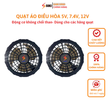Phụ Kiện Áo Điều Hòa - Quạt Áo Điều Hòa - Quạt Lắp Áo Điều Hòa Nhật Bản 12V, 7.4V, Tiếng Ồn Thấp Chống Nước suki_officel