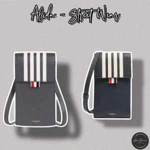 ⚡️[Hight Quality] Túi Đeo Chéo Thom 4 - Bar Stripe Phone Bag - Điểm Nhấn 4 Vạch Trắng Thêu Cao Cấp - Nam Nữ TB