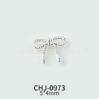 charm nơ nail mini gắn móng - nơ kim loại siêu nhỏ , set 10 cái