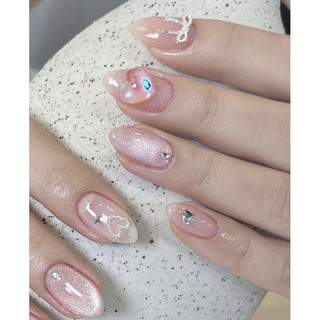 charm nơ nail mini gắn móng - nơ kim loại siêu nhỏ , set 10 cái
