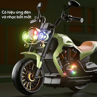 Xe Máy Điện Cho Bé Có Điều Khiển Từ Xa, Bluetooth, Đèn LED, Nhạc - Xe Mô Tô Điện Trẻ Em Chịu Tải 50kg
