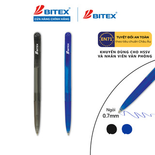 Bút Bi Bitex B05 mực xanh, mực đỏ, mực đen (0.7mm) (1 cây)