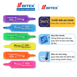 Bút dạ quang Bitex HL04 nhiều màu