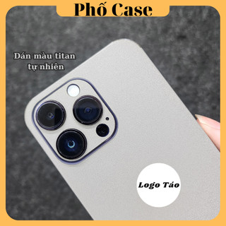 Miếng dán skin màu xám titan Iphone 15promax 14promax 13promax 12promax 11promax 15pro 14pro 13pro 15 14 13 12 11