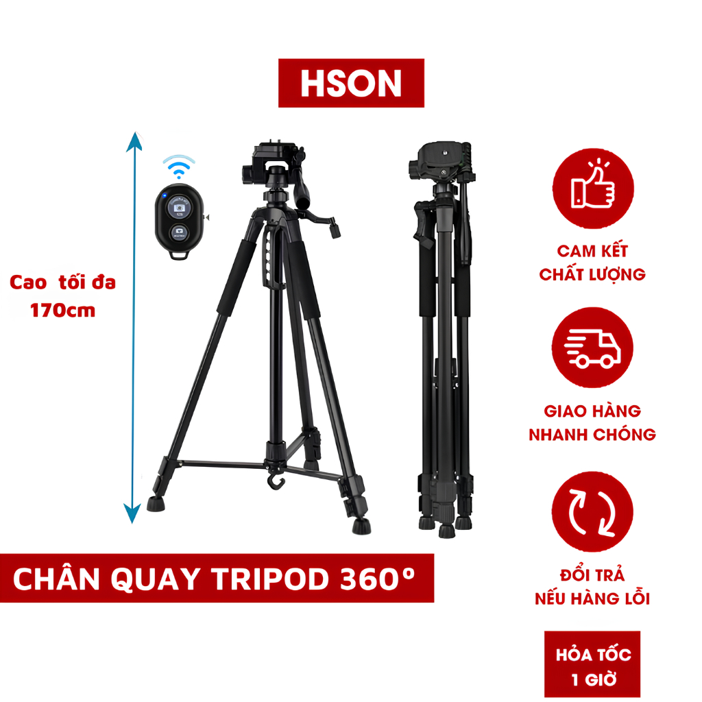Chân quay điện thoại Tripod 360° chính hãng ,Chân máy ảnh Tripod 3 chân ...