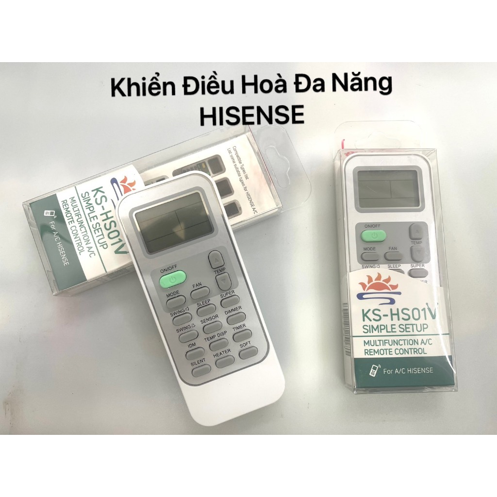 Điều khiển remote điều hoà Hisense đa năng | Shopee Việt Nam