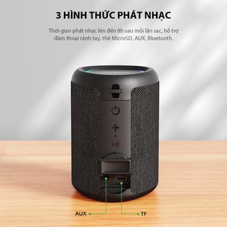 Loa Bluetooth Mini ROBOT RB120 Hồng Matte phiên bản giới hạn Công Suất 5W Đèn Led RGB BH 12 Tháng