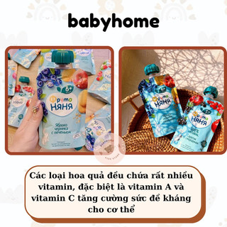 [DATE 11/2026-1/2027]Hoa Quả Nghiền Fruto Cho Bé Hoa Quả Nghiền Nga Ăn Dặm Từ 4 Tháng
