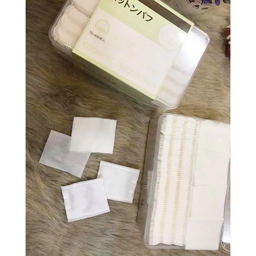 Bông tẩy trang kèm hộp Miniso Nhật Bản 475 miếng, 1000 miếng