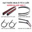 Cần Gạt Mưa Ô Tô Thân Mềm 4 Lưỡi WIPER BLADE Cao Cấp Chống Ồn Không Tạo Vệt Nước Lắp Tất Cả Dòng Xe