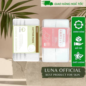 Bông tẩy trang kèm hộp Miniso Nhật Bản 475 miếng, 1000 miếng