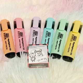 MARVY - BST Bút light sáng/ Bút Dạ Quang Marvy 12 màu mực Pastel + Neon - Lẻ và bộ ♥ Bút Highlight thân thấp