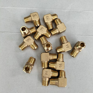 Kép góc, co nối góc, 2 đầu ren ngoài 13mm (bằng đồng)