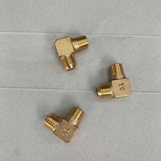 Kép góc, co nối góc, 2 đầu ren ngoài 13mm (bằng đồng)