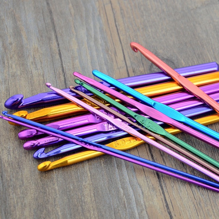 Kim móc kim loại nhiều màu giá rẻ handmade móc len