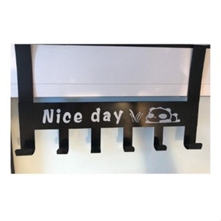 Móc treo quần áo Nice Day sau cửa màu đen treo quần áo chống gỉ, trang trí, decor nhà cửa siêu đẹp.