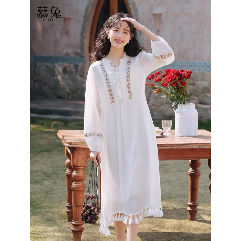 ĐẦM THÊU Bohemian Du Lịch mẫu Mới Nhất2024