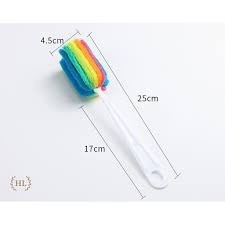 Dụng cụ cọ ly đa năng 7 màu siêu đẹp, rửa bình sữa, cốc chén siêu tiện lợi.