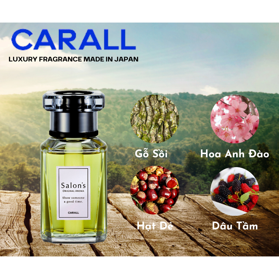 Nước Hoa Ô Tô Mùi Cam Sả/ Chanh Sả- Salon Urban 155ml CARALL Made In Japan 160ml