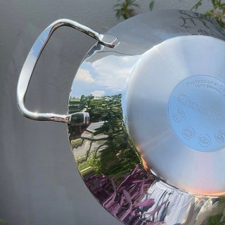 Chảo xào hai quai Chockmen [66] inox 316NDT, 3 lớp liền khối, size 20/24cm dùng được bếp từ C66