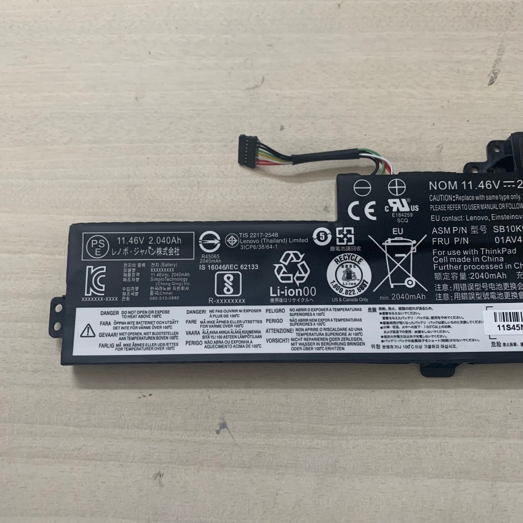 PIN LENOVO T470 01AV489 GẮN TRONG CHO Lenovo Thinkpad T470 T480, 01AV419, 01AV420, 01AV421, 01AV489