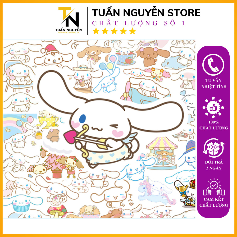 Set 15/30/50 sticker miếng hình dán cinamoroll cute dễ thương dán xe mũ ...
