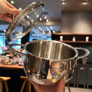 Nồi inox 18/10 đúc liền Chockmen [25] nấu canh, luộc đa năng, 16/20cm dùng mọi loại bếp C25 C26