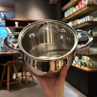 Nồi inox 18/10 đúc liền Chockmen [25] nấu canh, luộc đa năng, 16/20cm dùng mọi loại bếp C25 C26