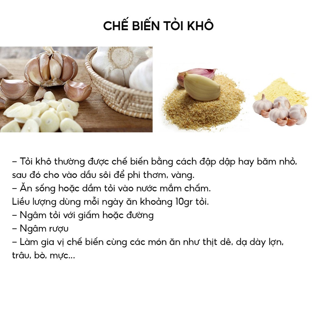 Tỏi Khô Kinh Môn Hải Dương Hàng Loại 1 Không Chất Bảo Quản TK1
