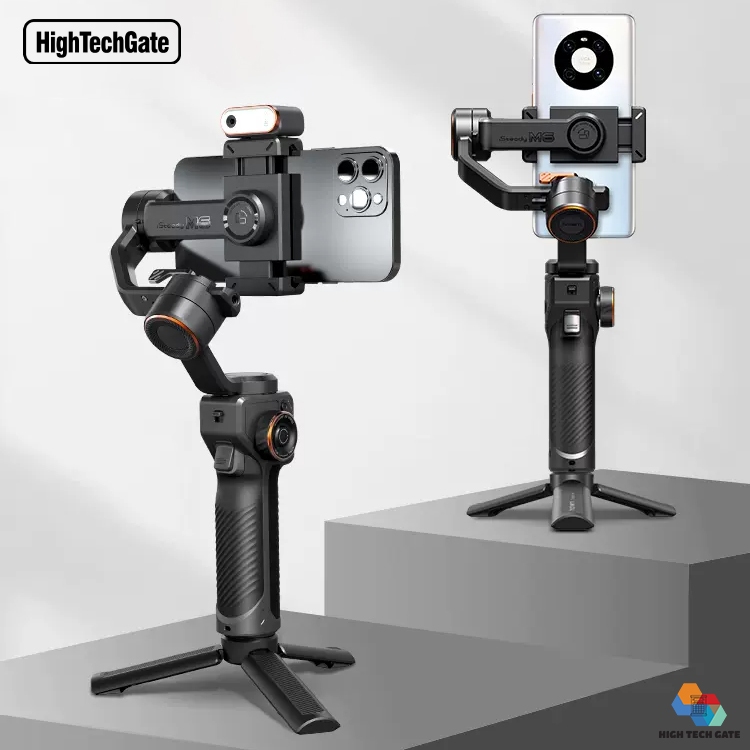 Tay cầm chống rung điện thoại M6 chống rung Isteady 7.0 tích hợp camera ...