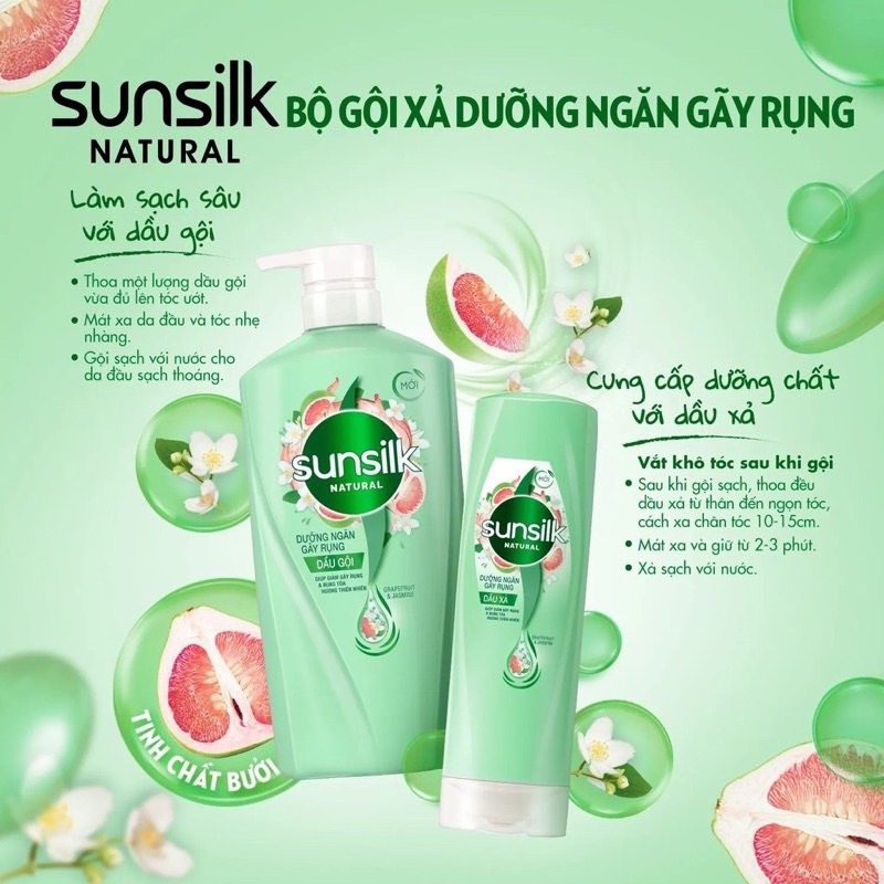 Dầu Gội Bưởi Sunsilk Natural Hương Thiên Nhiên 650g