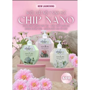 Nước Giặt đồ lót Chip NaNo, Giúp khửu mùi, kháng khuẩnn, an toàn cho da, Hương nước hoa pháp 500ml ( màu ngẫu nhiên)