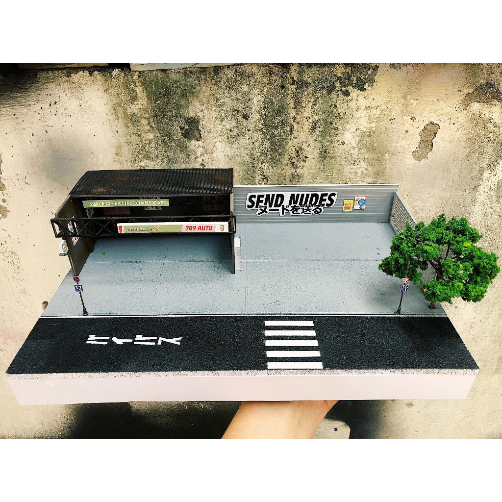 Bộ sa bàn cho mô hình xe 1/64 789 Garage